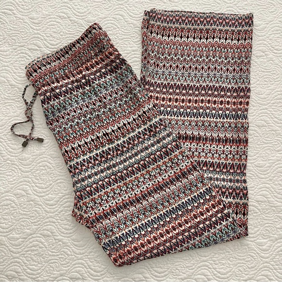 Anne Carson Wide Leg Pants Geometric Print Size Large - Picture 4 of 13